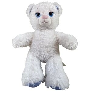Build A Bear Elsa Bear Frozen White Plush 16in Sparkle BAB